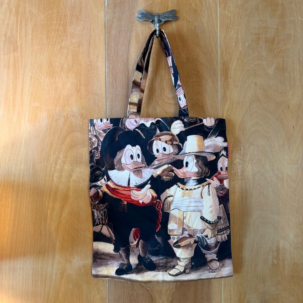Disney x Rijksmuseum Donald Duck Rembrandt Night Watch Art Tote Bag Black